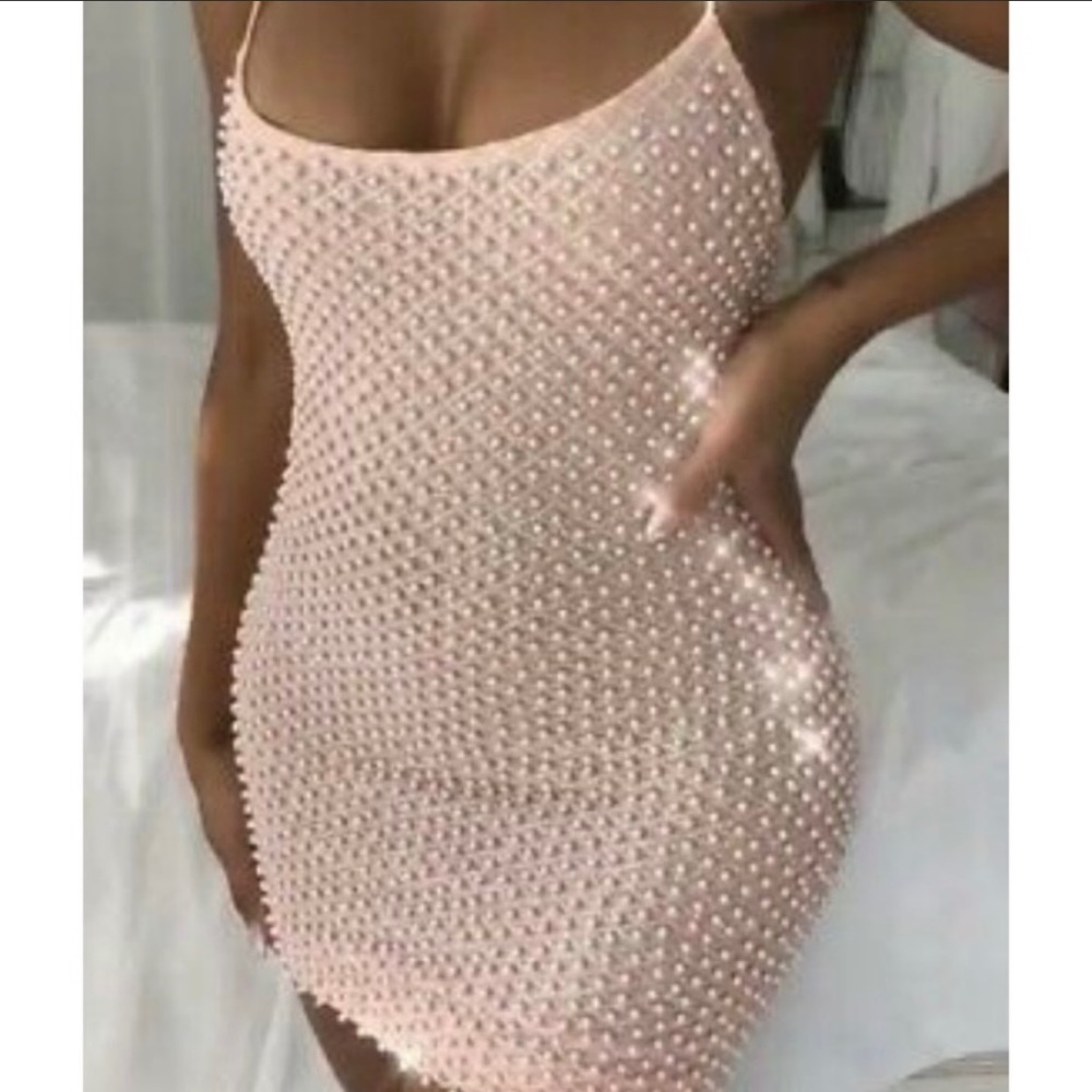 Oh Polly Embellished Mini Dress